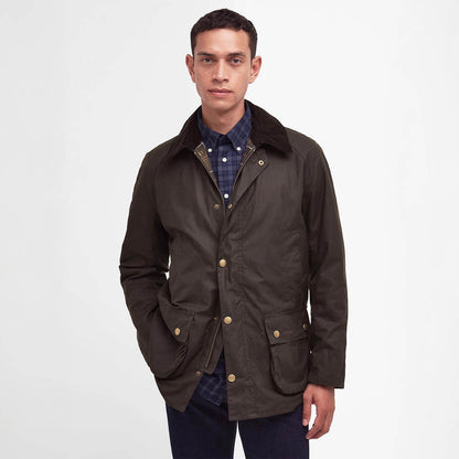 Barbour Ashby Waxed Jacket Olive - The Sporting Lodge