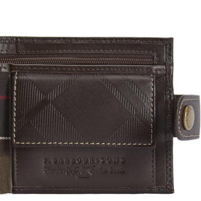 Barbour Bamburgh Deboss Leather Wallet Brown
