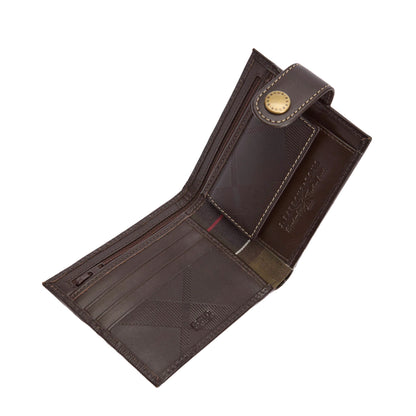 Barbour Bamburgh Deboss Leather Wallet Brown