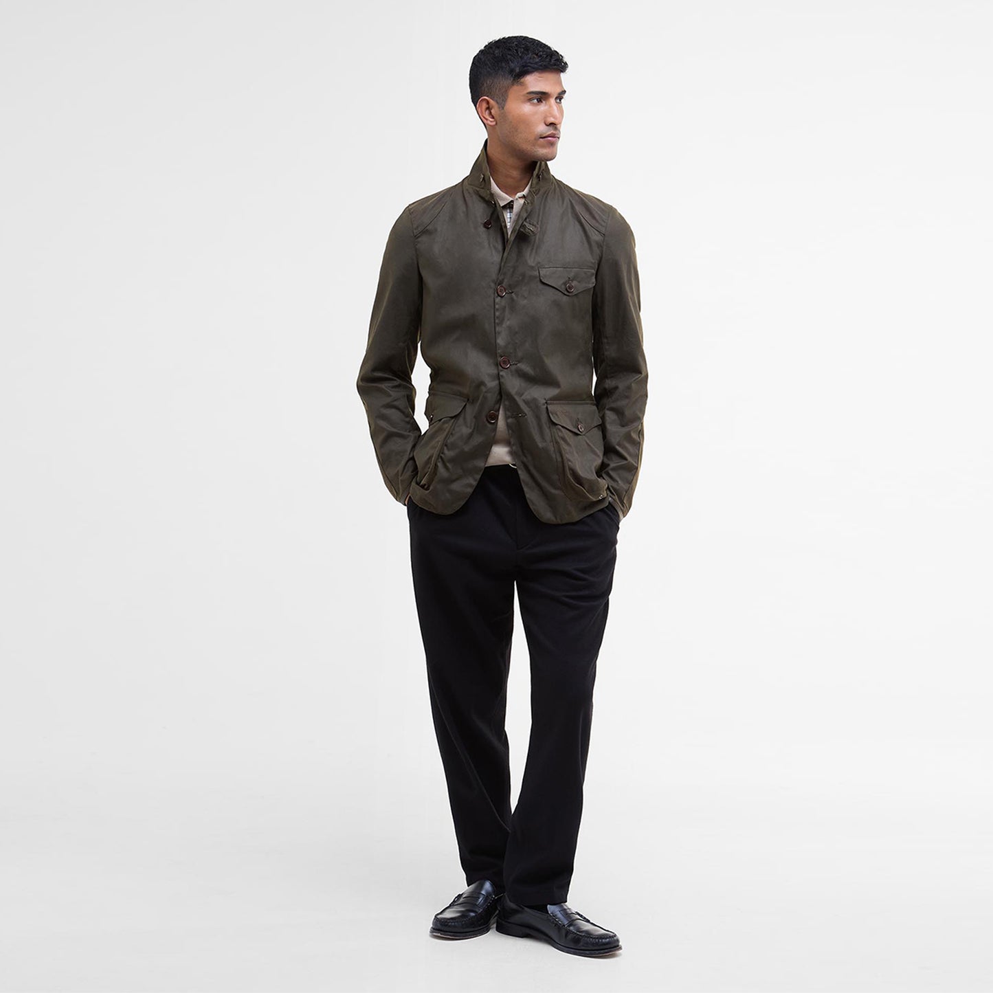Barbour Beacon Sports Jacket Olive - The Sporting Lodge