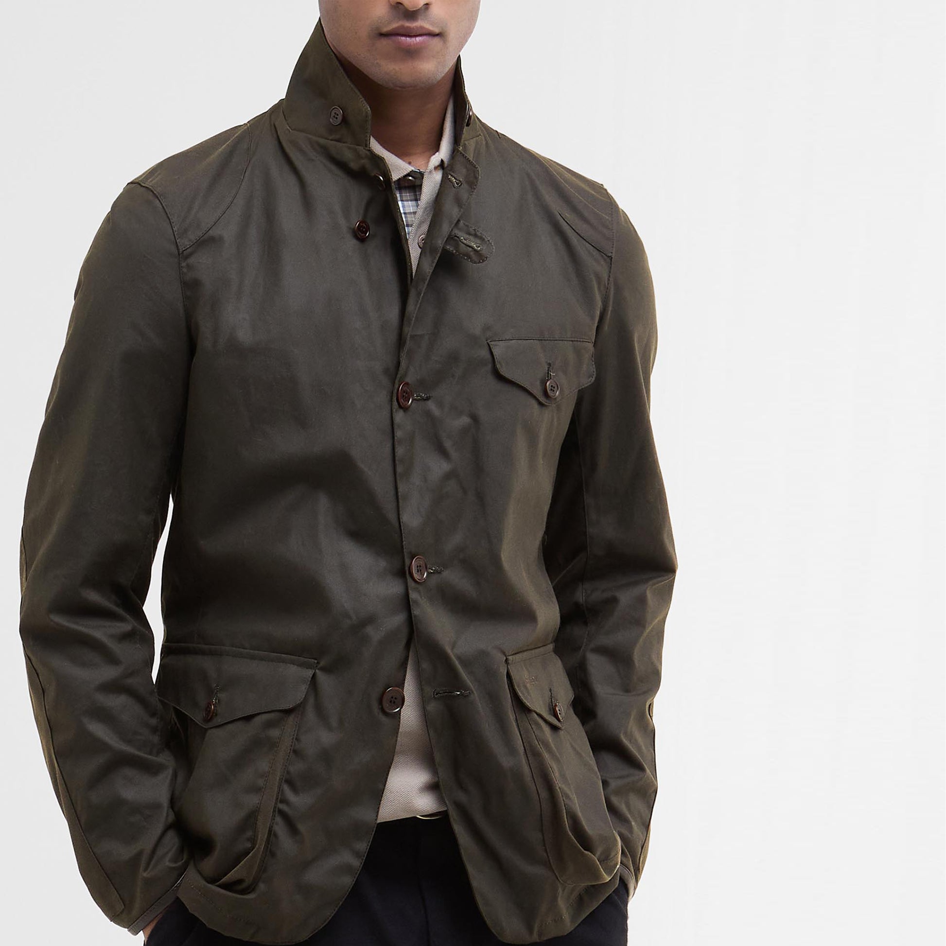 Barbour Beacon Sports Jacket Olive - The Sporting Lodge