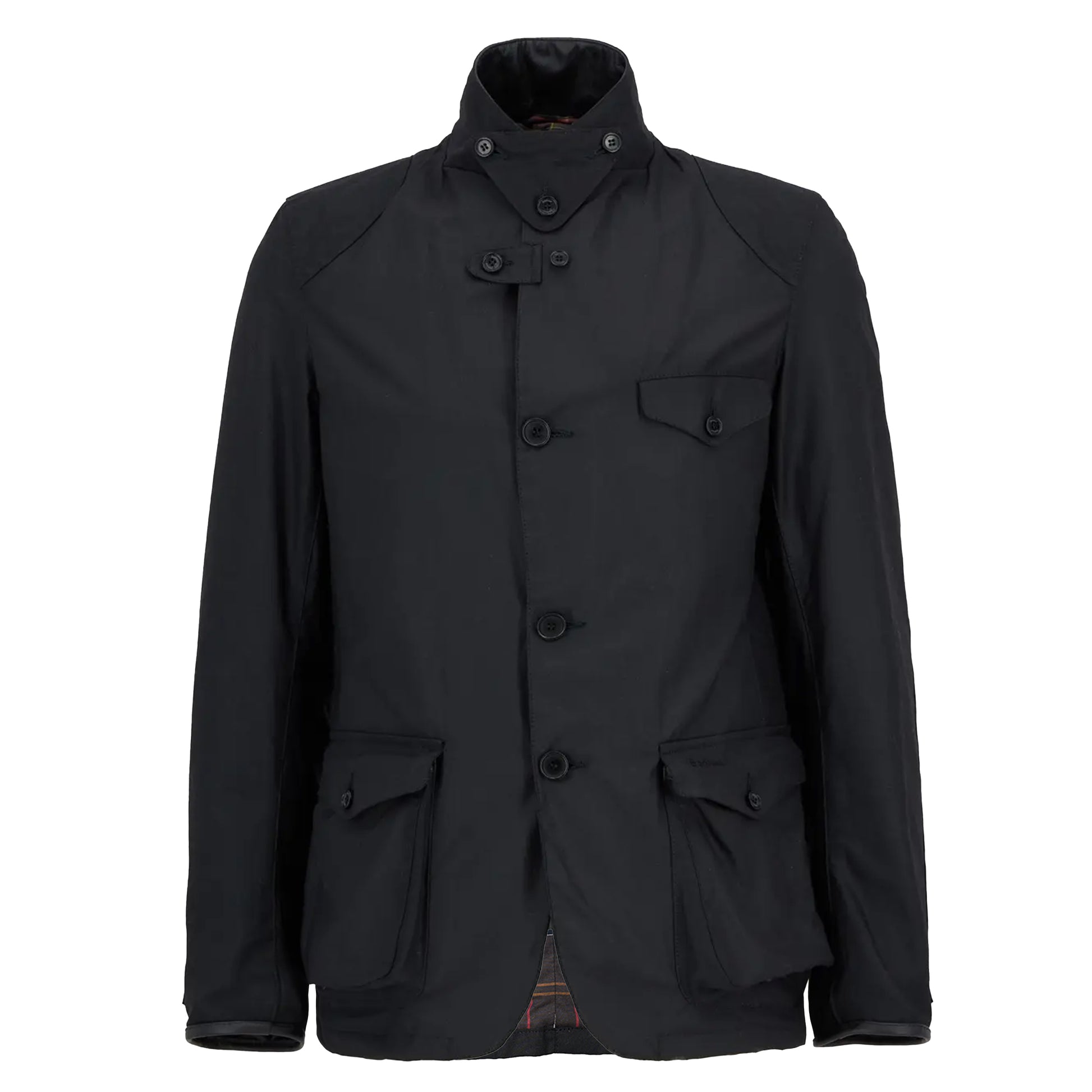 Barbour Beacon Sports Wax Jacket Black - The Sporting Lodge