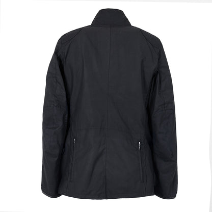 Barbour Beacon Sports Wax Jacket Black - The Sporting Lodge