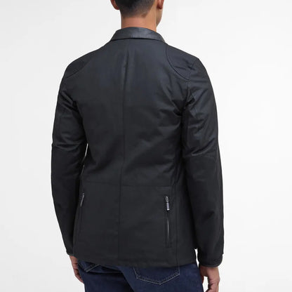 Barbour Beacon Sports Wax Jacket Black - The Sporting Lodge