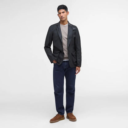 Barbour Beacon Sports Wax Jacket Black - The Sporting Lodge