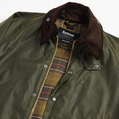Barbour Beaufort Wax Jacket Archive Olive - The Sporting Lodge