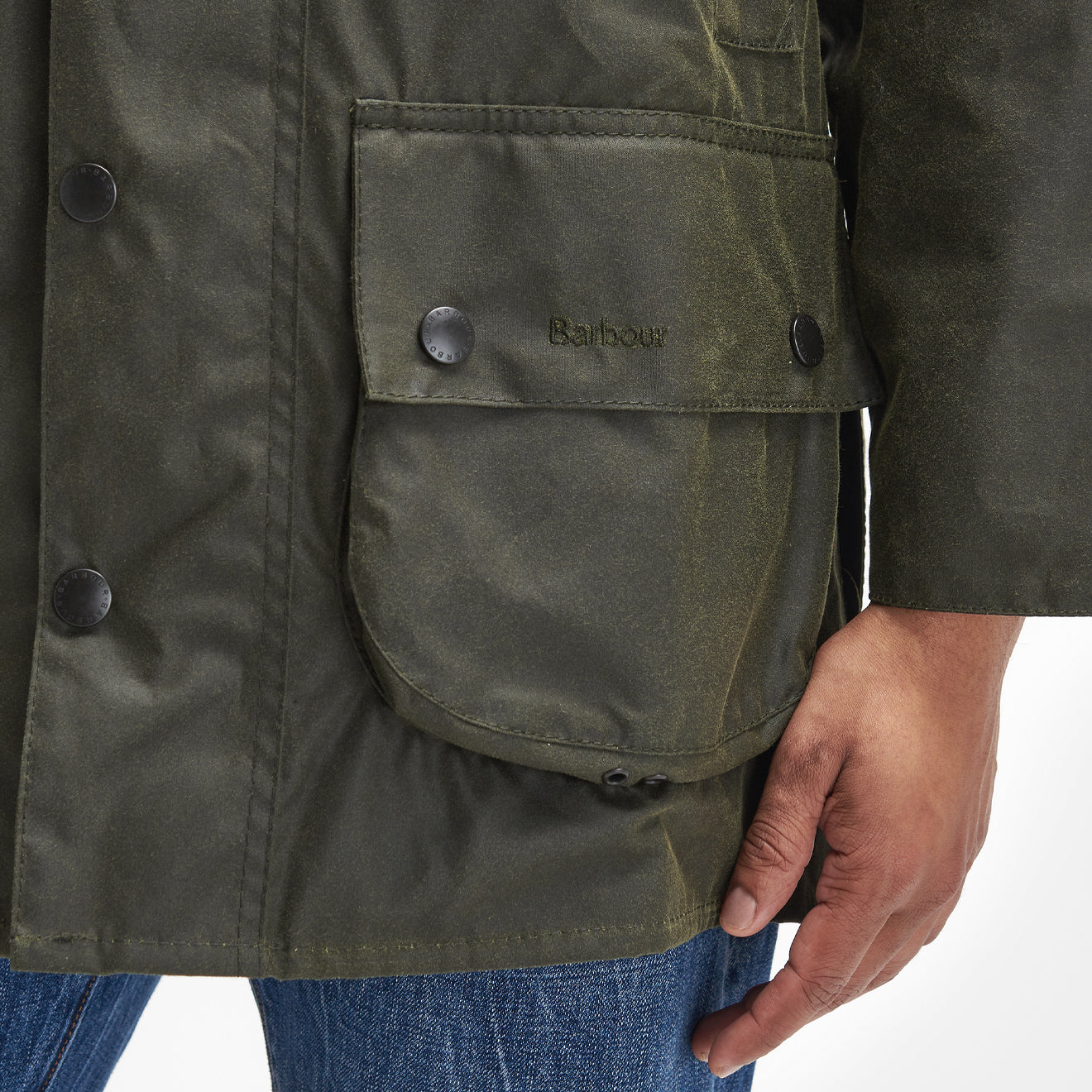 Barbour Beaufort Wax Jacket Archive Olive - The Sporting Lodge
