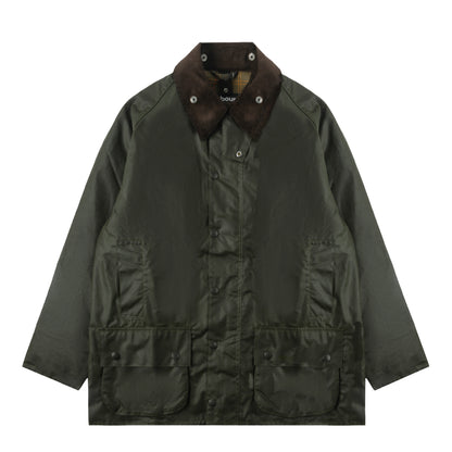 Barbour Beaufort Wax Jacket Archive Olive - The Sporting Lodge