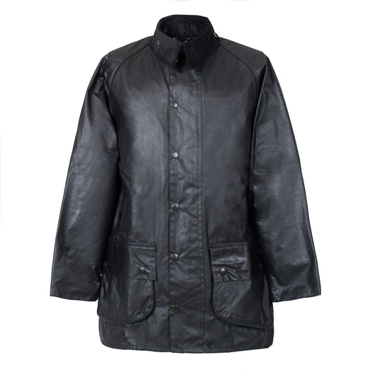 Barbour Beaufort Wax Jacket Black - The Sporting Lodge