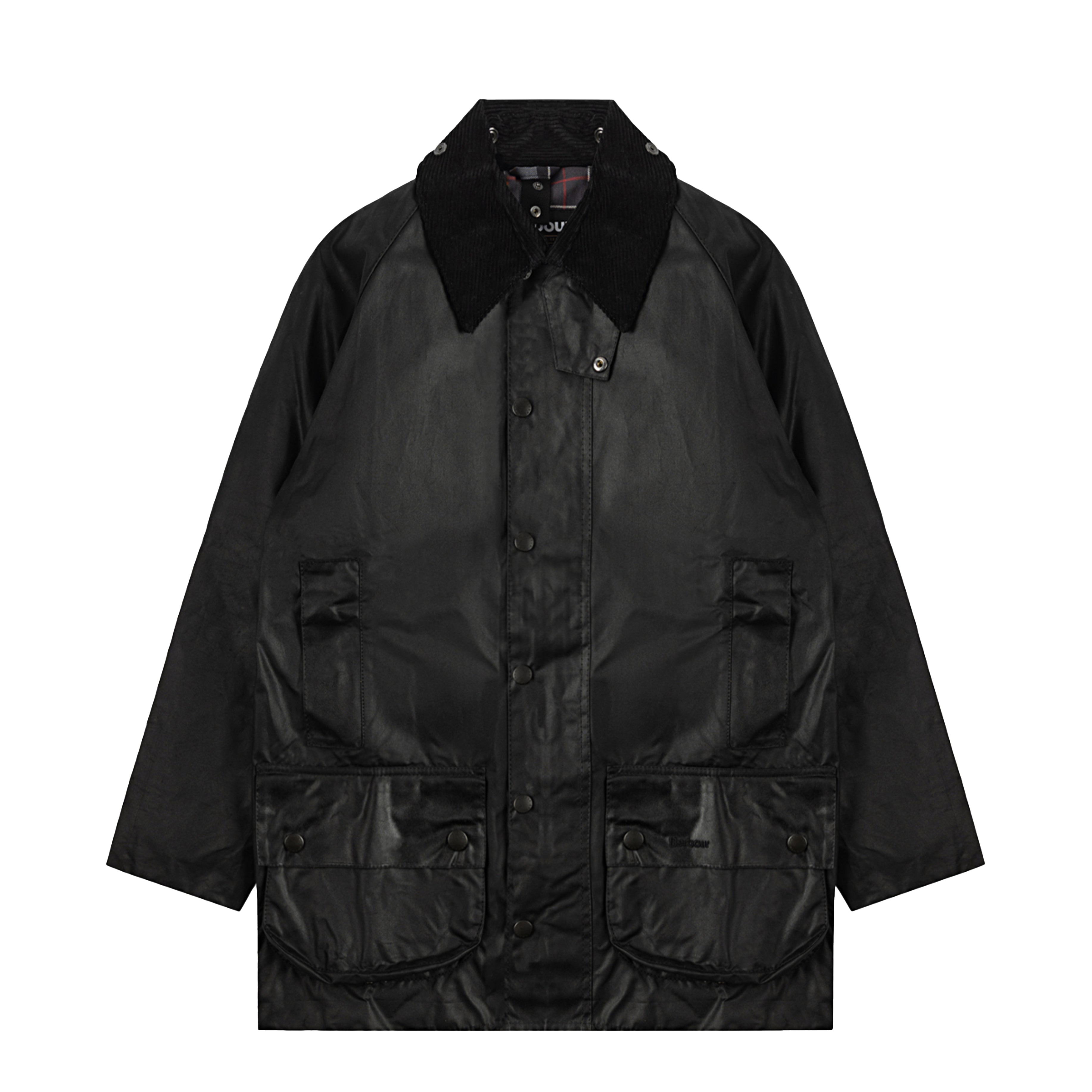 Barbour Beaufort Wax Jacket Black | The Sporting Lodge