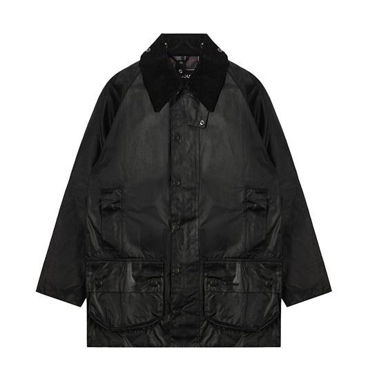 Barbour Beaufort Wax Jacket Black