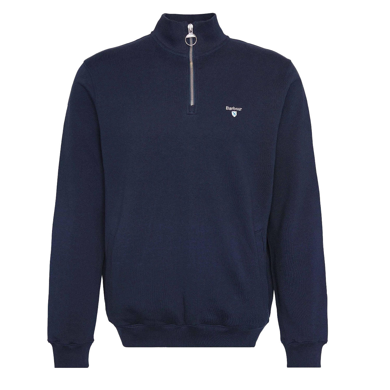 Barbour Beckhill Half Zip Sweatshirt Navy - The Sporting Lodge