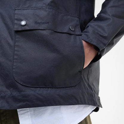 Barbour Bedale Short Waxed Jacket Navy