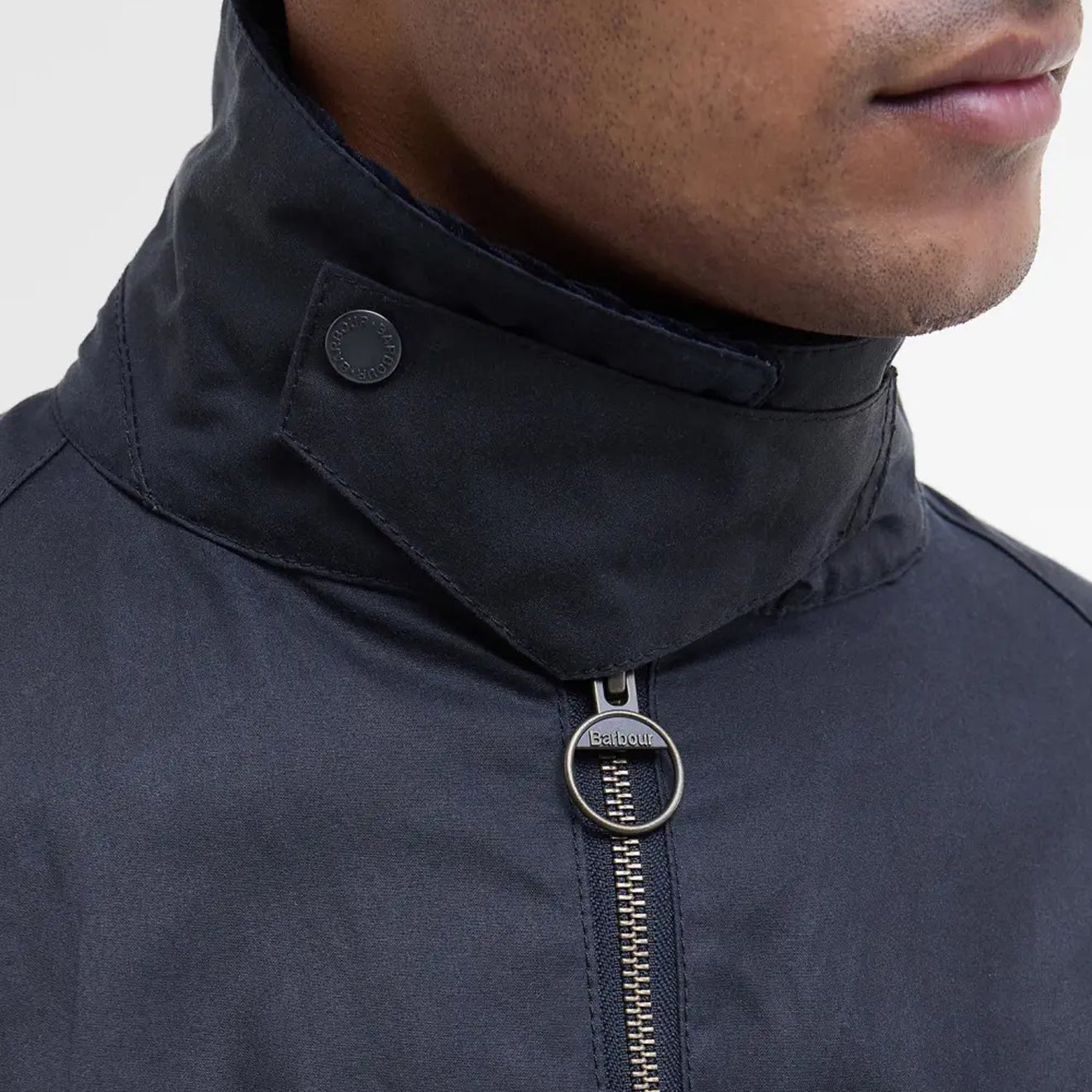 Barbour Bedale Short Waxed Jacket Navy