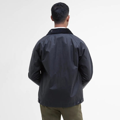 Barbour Bedale Short Waxed Jacket Navy