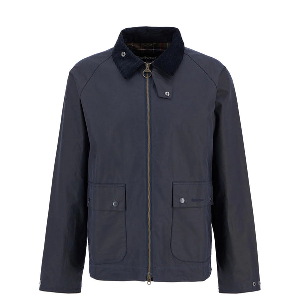 Barbour Bedale Short Waxed Jacket Navy | The Sporting Lodge