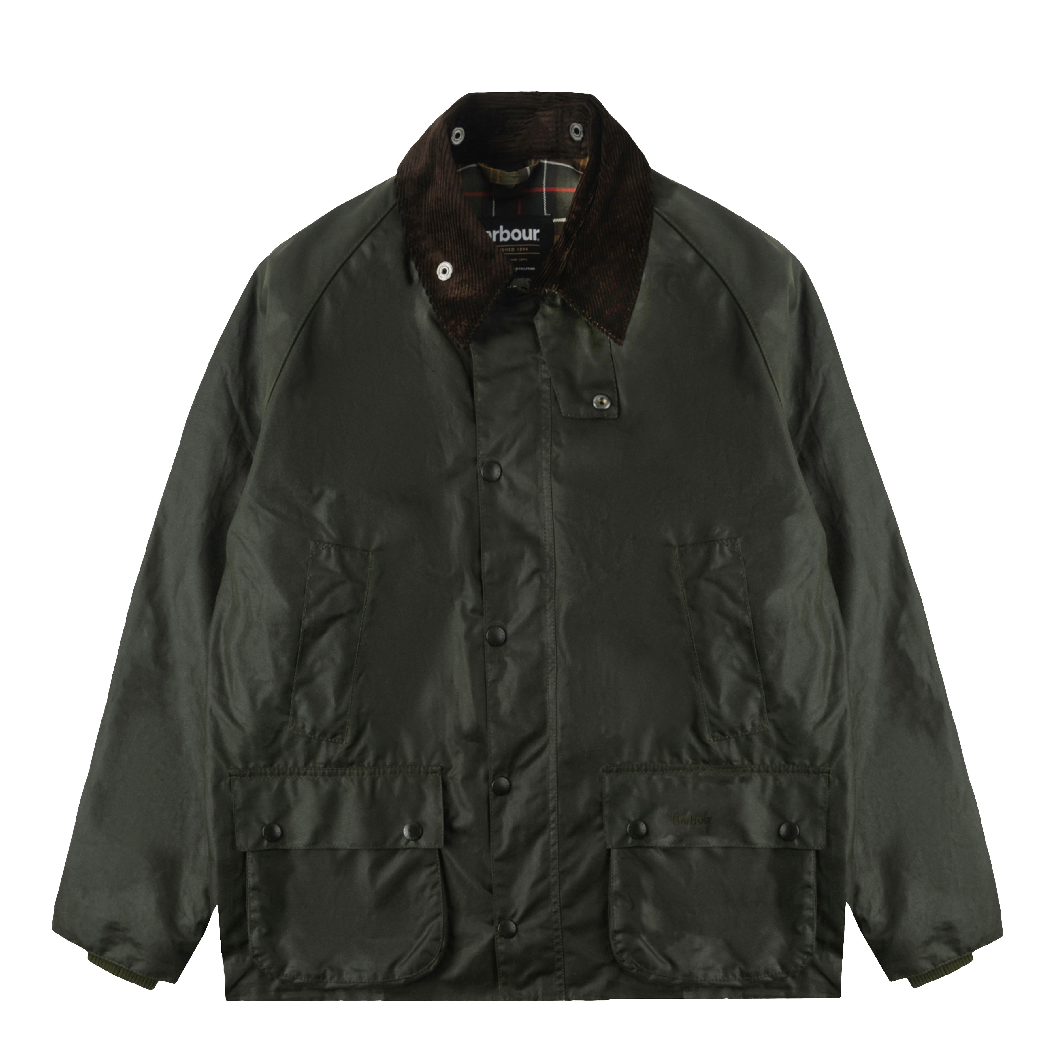 Barbour Bedale Short Wax Jacket Fern | The Sporting Lodge