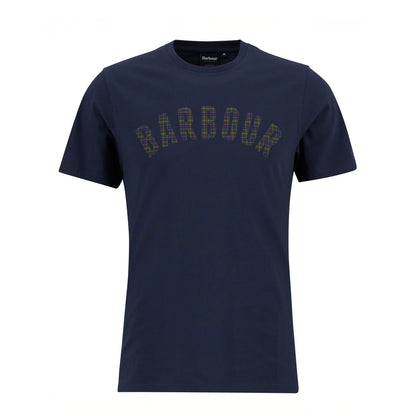 Barbour Berwick Tartan T-Shirt Navy