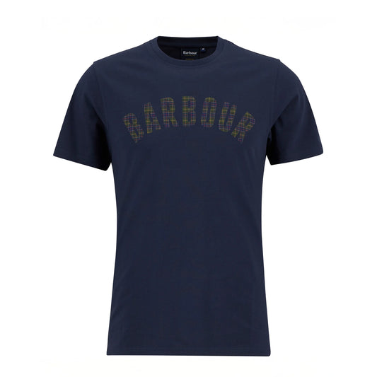 Barbour Berwick Tartan T-Shirt Navy
