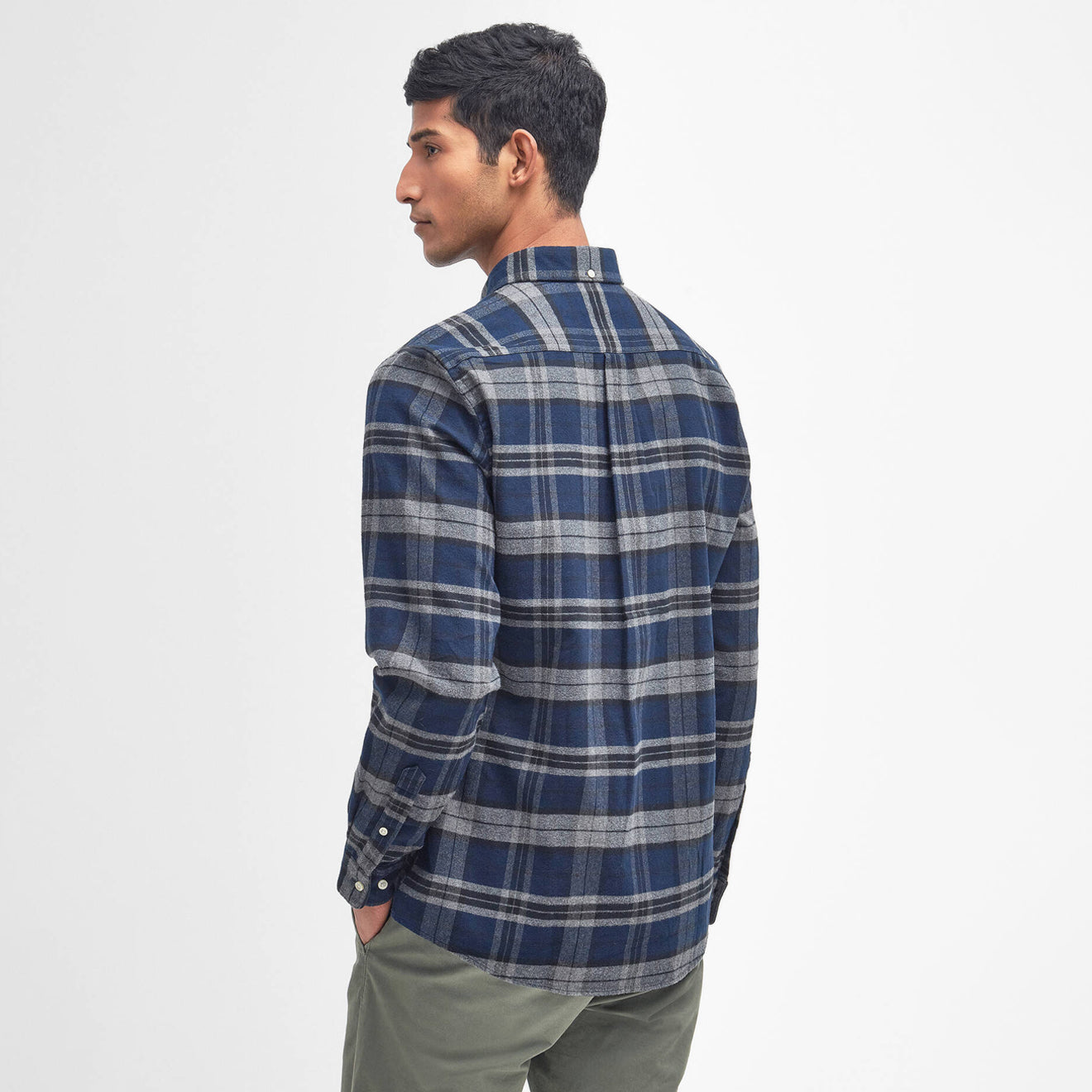 Barbour Betsom Tailored Checked Shirt Grey Marl