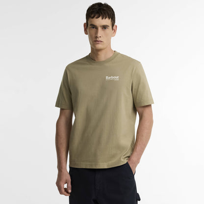 Barbour Birchcliffe Relaxed Graphic T-Shirt Mushroom