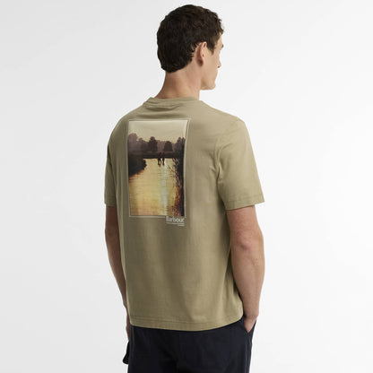Barbour Birchcliffe Relaxed Graphic T-Shirt Mushroom