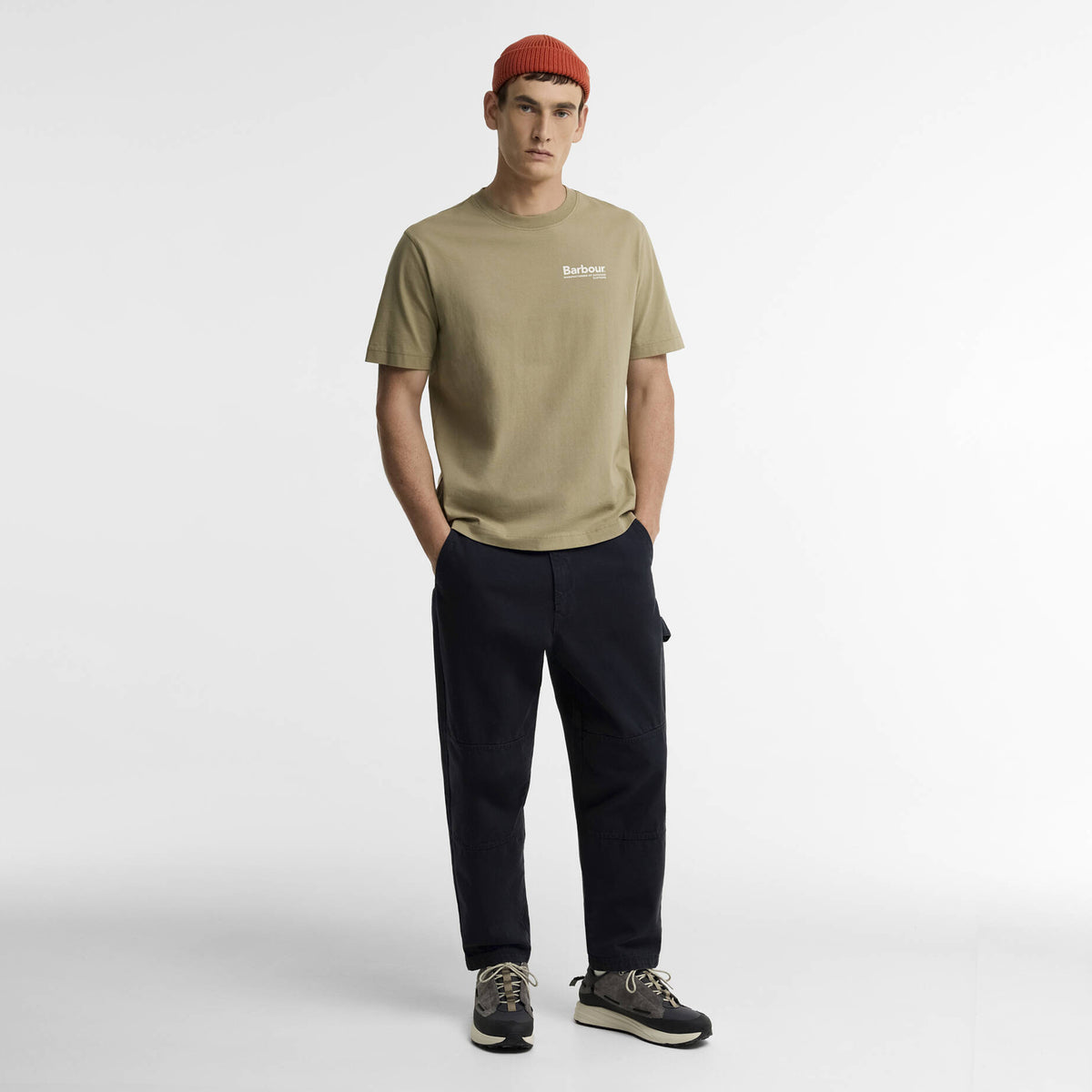 Barbour Birchcliffe Relaxed Graphic T-Shirt Mushroom