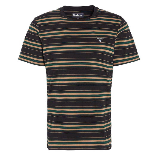 Barbour Boldron Stripe T-Shirt Black - The Sporting Lodge