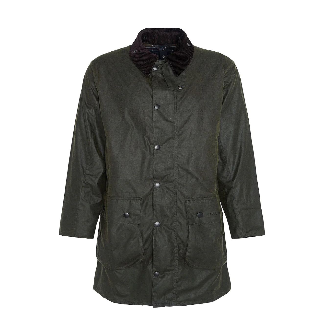 Barbour Border Waxed Jacket Archive Olive - The Sporting Lodge