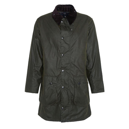 Barbour Border Waxed Jacket Archive Olive