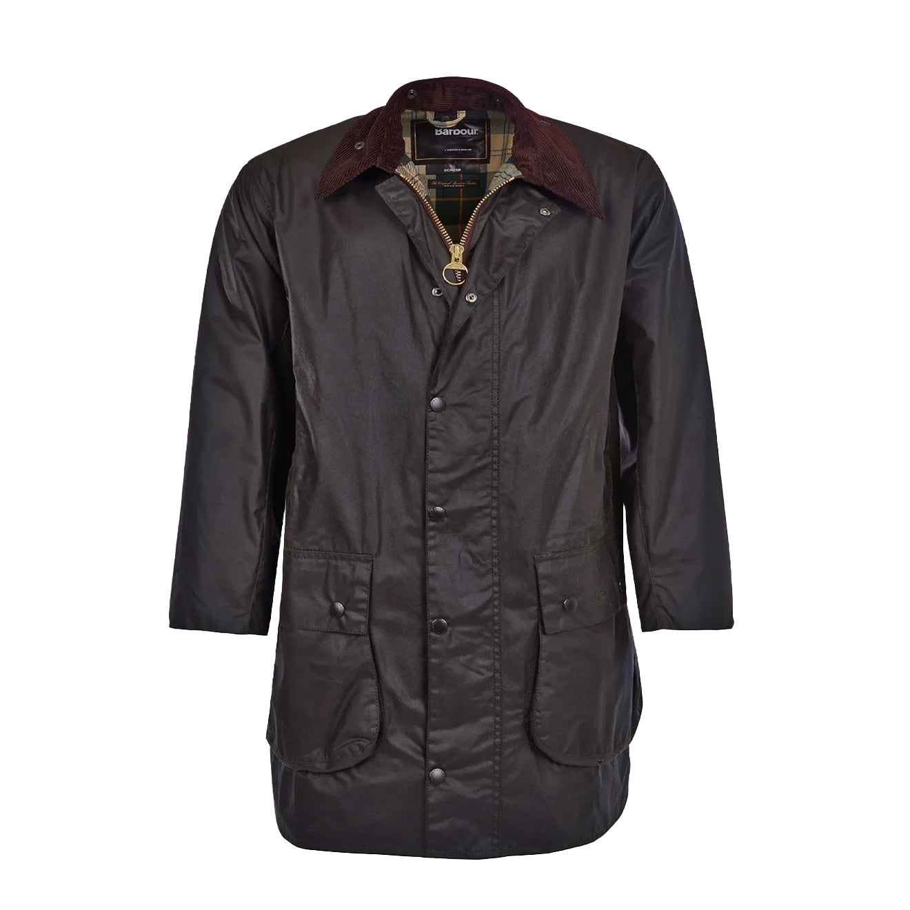 Barbour Border Waxed Jacket Sage - The Sporting Lodge