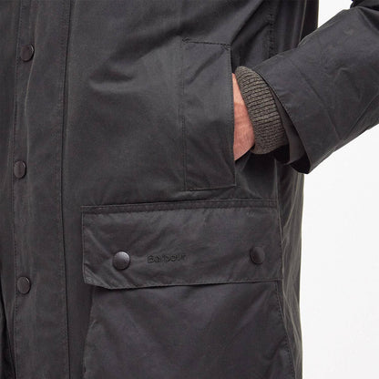 Barbour Border Waxed Jacket Sage