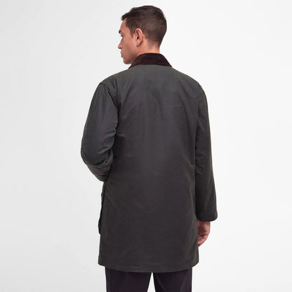 Barbour Border Waxed Jacket Sage