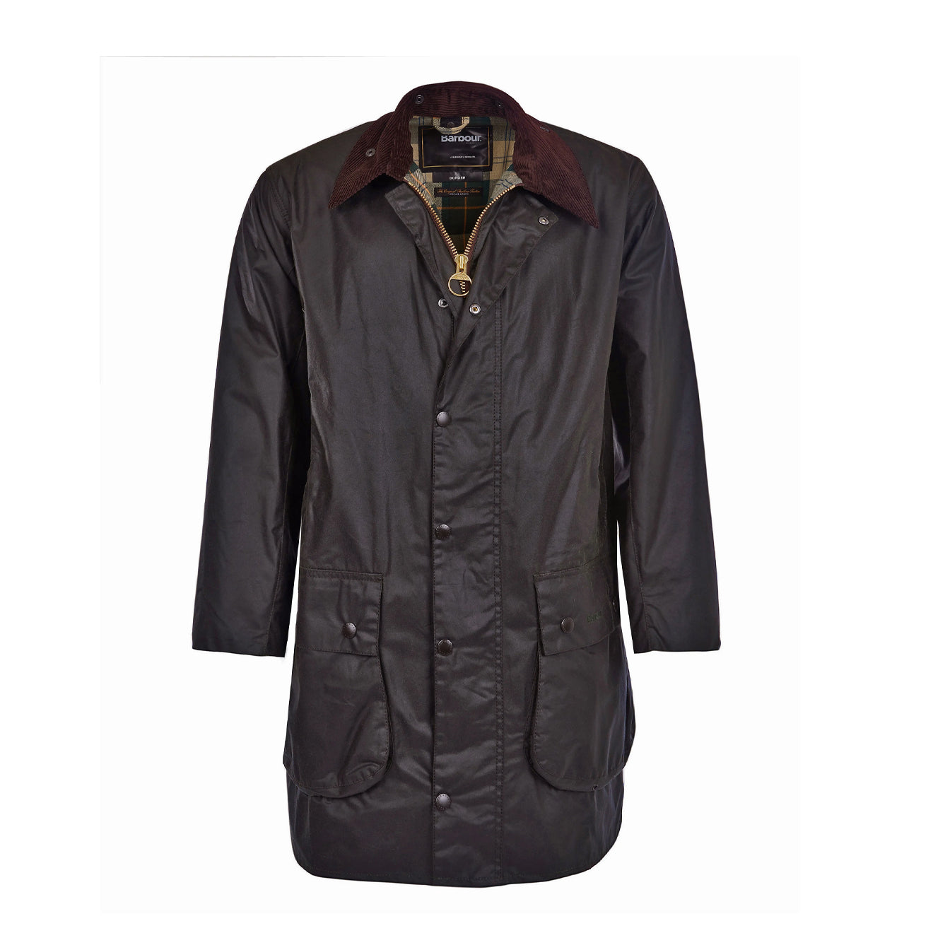 Barbour Border Waxed Jacket Sage