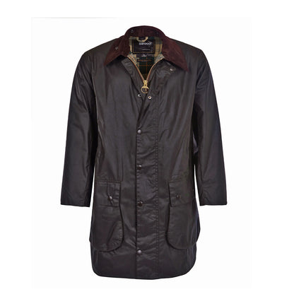 Barbour Border Waxed Jacket Sage