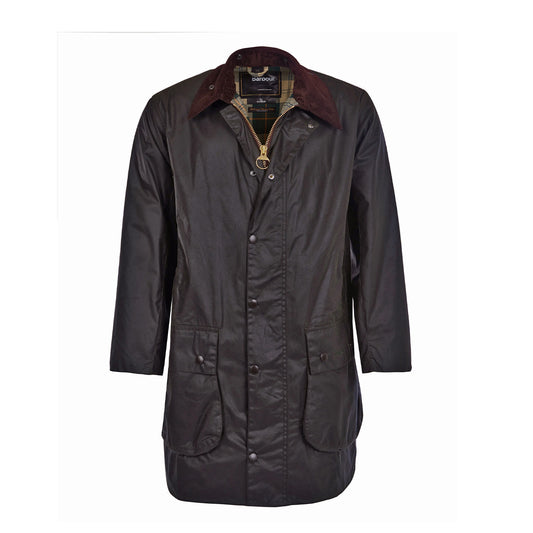 Barbour Border Waxed Jacket Sage