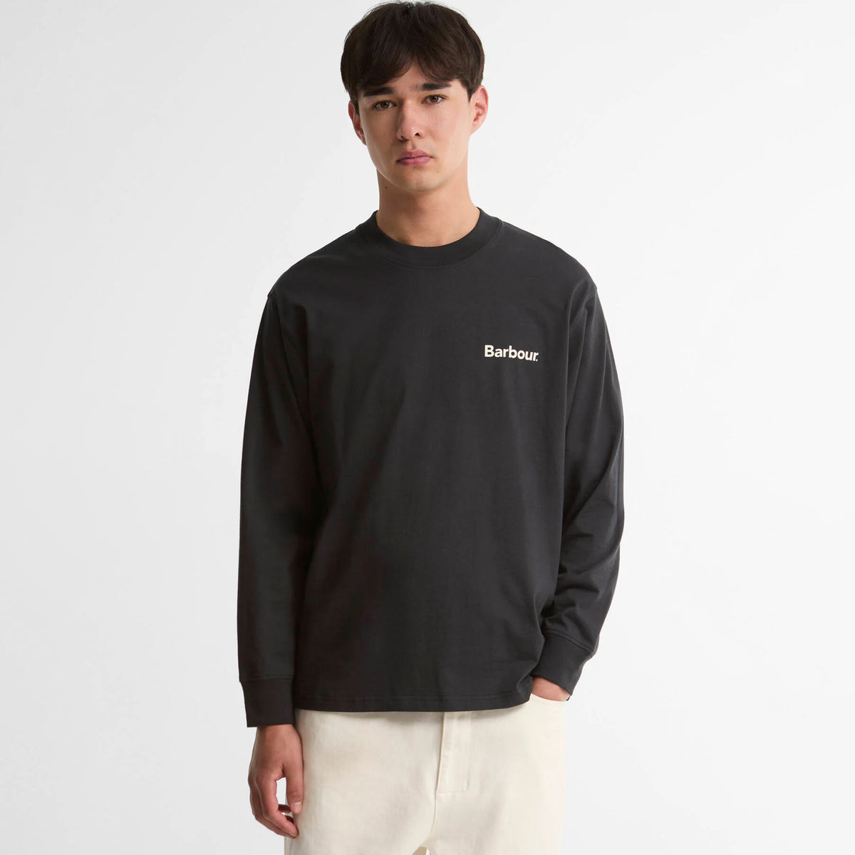 Barbour Bowery Oversized Graphic L/S T-Shirt Black