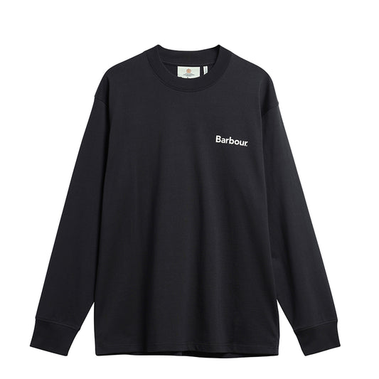 Barbour Bowery Oversized Graphic L/S T-Shirt Black