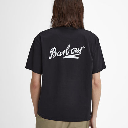 Barbour Bowery Oversized Graphic T-Shirt Black - The Sporting Lodge