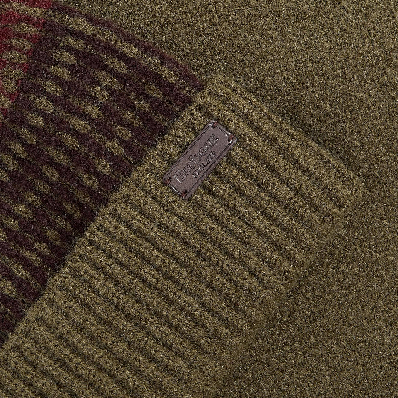 Barbour Branton Beanie & Scarf Gift Set Army Green - The Sporting Lodge