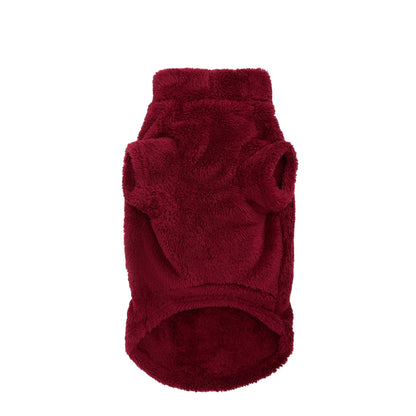 Barbour Brindle Fleece Dog Jumper Red