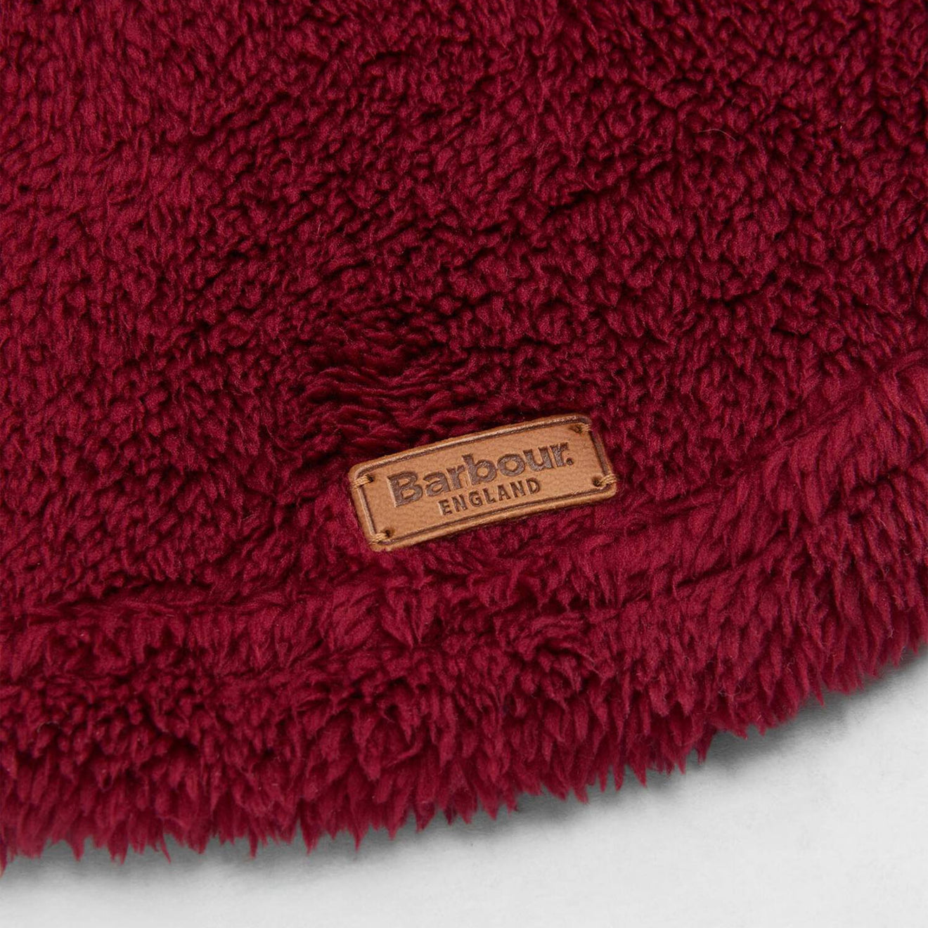 Barbour Brindle Fleece Dog Jumper Red
