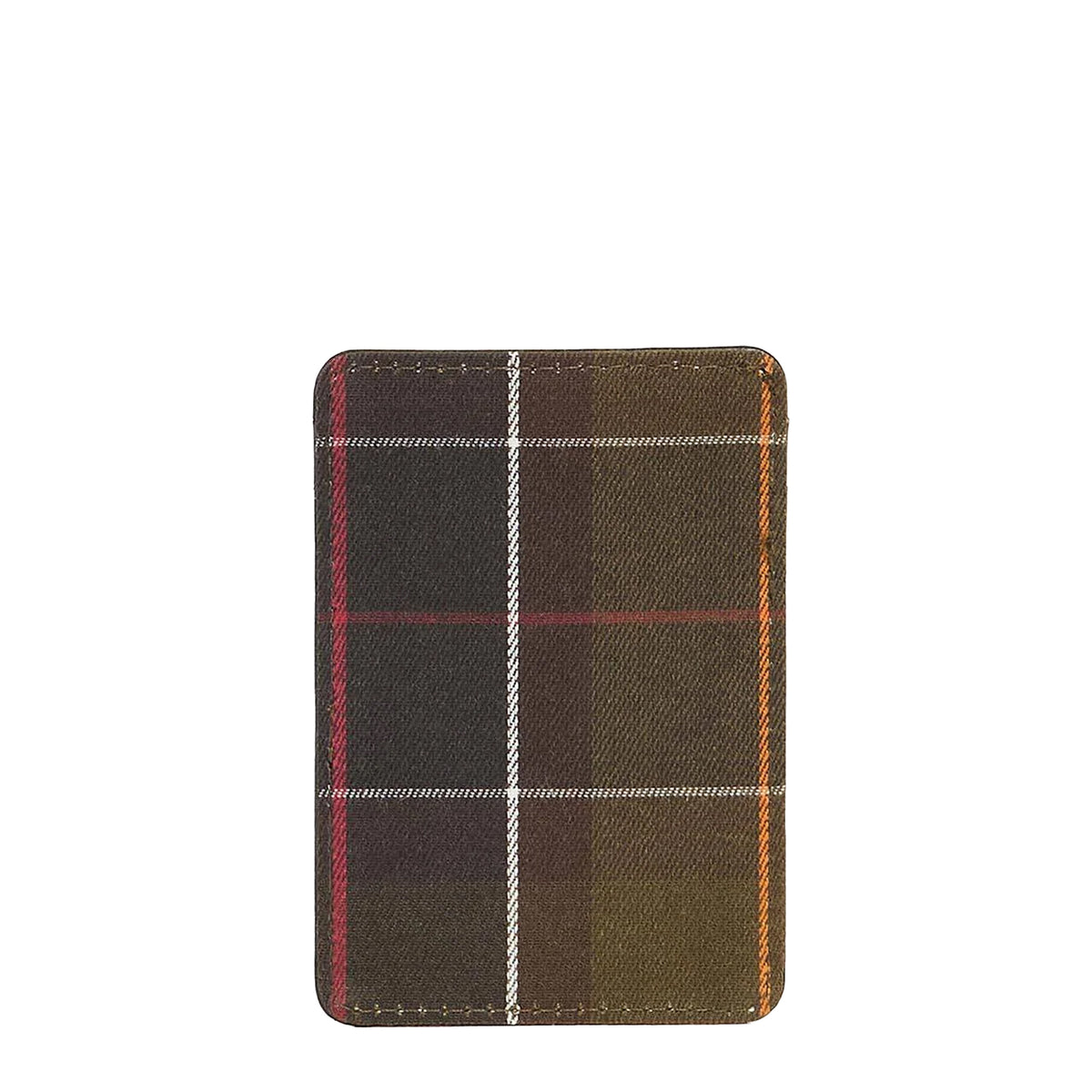 Barbour Brunton Leather Card Holder Dark Olive
