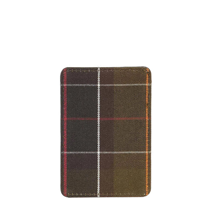 Barbour Brunton Leather Card Holder Dark Olive