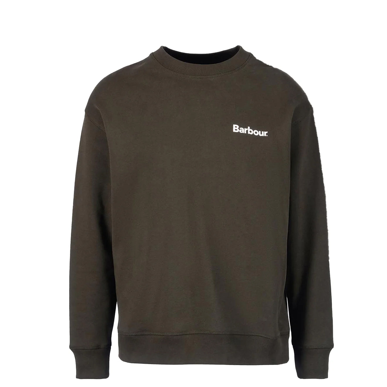Barbour Brushed Nicholas OS Crew Neck Sweatshirt Sage - The Sporting Lodge