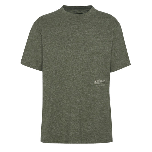 Barbour Calton Linen Blend Fit T-Shirt Burnt Olive - The Sporting Lodge