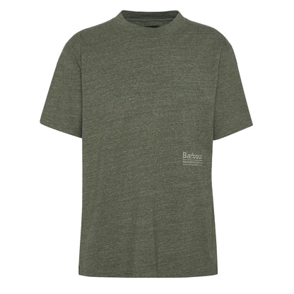 Barbour Calton Linen Blend Fit T-Shirt Burnt Olive - The Sporting Lodge