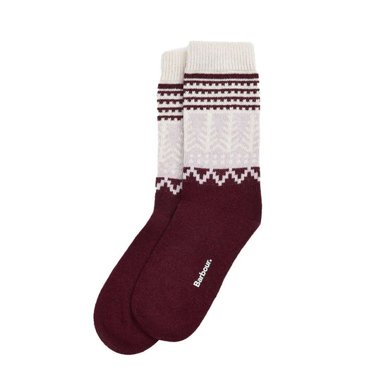 Barbour Camille Sock Cabernet - The Sporting Lodge