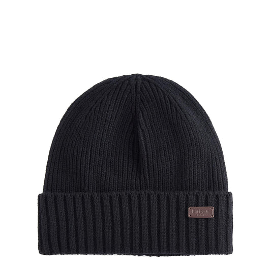 Barbour Carlton Beanie Hat Black - The Sporting Lodge