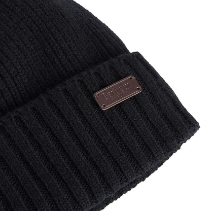 Barbour Carlton Beanie Hat Black - The Sporting Lodge